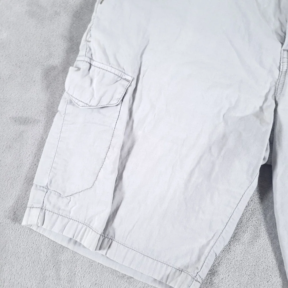 Tommy Bahama Cargo Shorts Mens 34 Gray Cotton Casual Utility‎ Summer Hiking